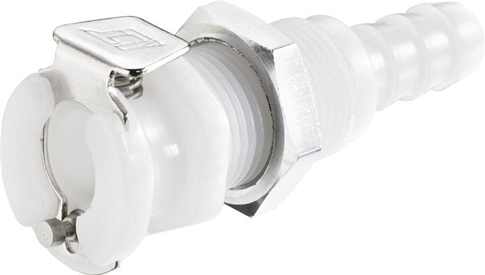 POM DN 3.2 Linktech Racor de acoplamiento de 3,2 mm Mampara para manguera de doble cierre Serie 20