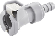PP DN 6.4 Linktech Enchufe de anclaje para manguera de 6,4 mm Doble cierre Gris Serie 40