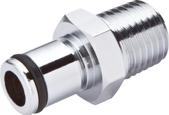 Latón DN 6.4 Linktech Tapón de Acoplamiento 1/4 pulgada Rosca NPT Macho Doble Cierre Serie 40
