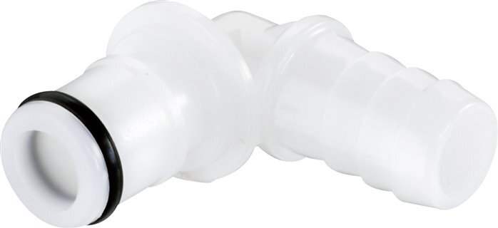POM DN 6.4 Tapón de anclaje Linktech 6.4 mm Pilar de manguera 90 grados Serie 50