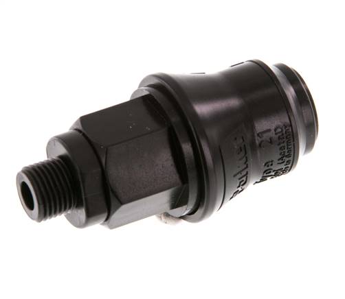 POM DN 5 Enchufe de acoplamiento G 1/8 pulgadas rosca macho