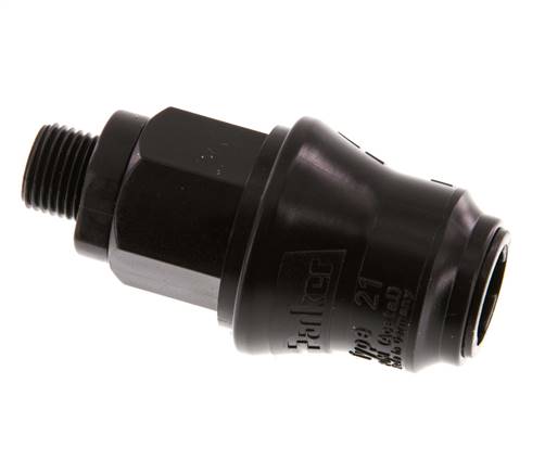 POM DN 5 Enchufe de acoplamiento G 1/8 pulgadas rosca macho