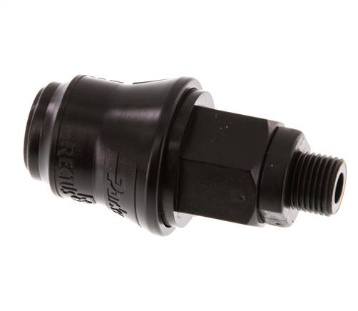 POM DN 5 Enchufe de acoplamiento G 1/8 pulgadas rosca macho