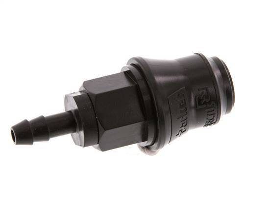 POM DN 5 Acoplamiento Pilar para manguera de 6 mm