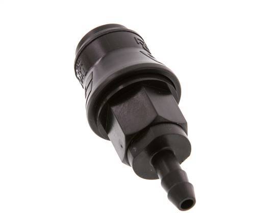 POM DN 5 Acoplamiento Pilar para manguera de 6 mm