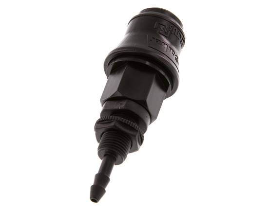 POM DN 5 Acoplamiento de la manguera de 4 mm Pilar Pasamuros