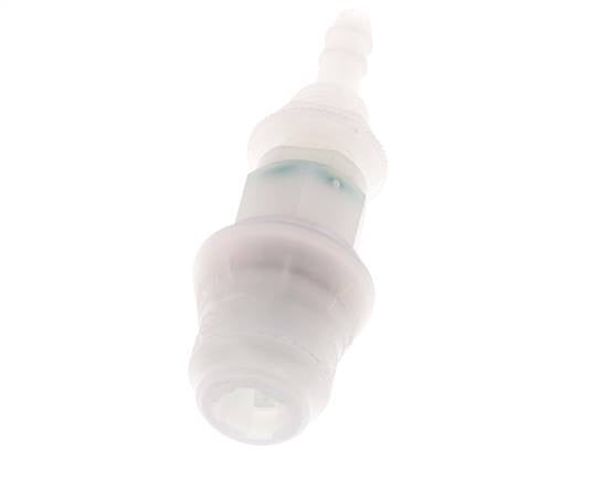 Acoplamiento de PVDF DN 5 Pasamuros de 6 mm