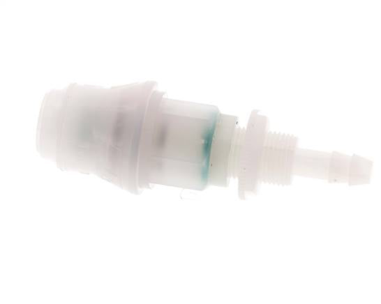 Acoplamiento de PVDF DN 5 Pasamuros de 6 mm