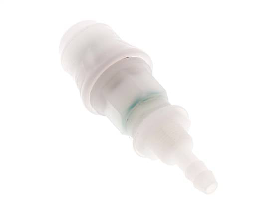 Acoplamiento de PVDF DN 5 Pasamuros de 6 mm