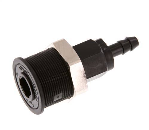 POM DN 5 Enchufe de anclaje de 6 mm Pilar para manguera
