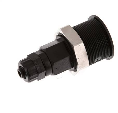 POM DN 5 Acoplamiento Tuerca de Unión 6x8 mm Pull-Off