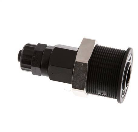 POM DN 5 Acoplamiento Tuerca de Unión 6x8 mm Pull-Off