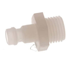 PVDF DN 5 Tapón de acoplamiento G 1/4 pulgadas rosca macho