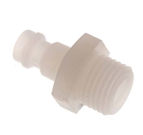 PVDF DN 5 Tapón de acoplamiento G 1/4 pulgadas rosca macho