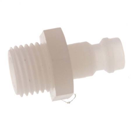 PVDF DN 5 Tapón de acoplamiento G 1/4 pulgadas rosca macho