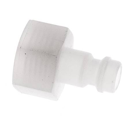 PVDF DN 5 Enchufe de acoplamiento G 1/4 pulgadas rosca hembra