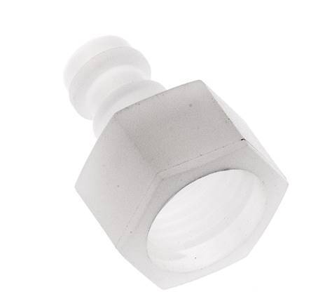 PVDF DN 5 Enchufe de acoplamiento G 1/4 pulgadas rosca hembra