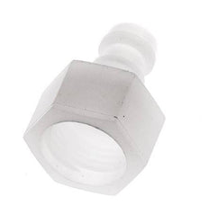 PVDF DN 5 Enchufe de acoplamiento G 1/4 pulgadas rosca hembra