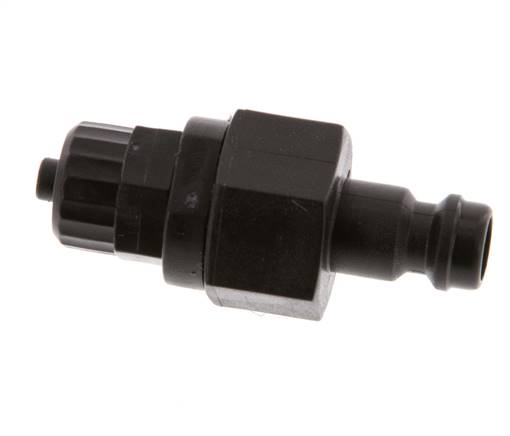 POM DN 5 Tapón de acoplamiento 4x6 mm Tuerca de unión Doble cierre