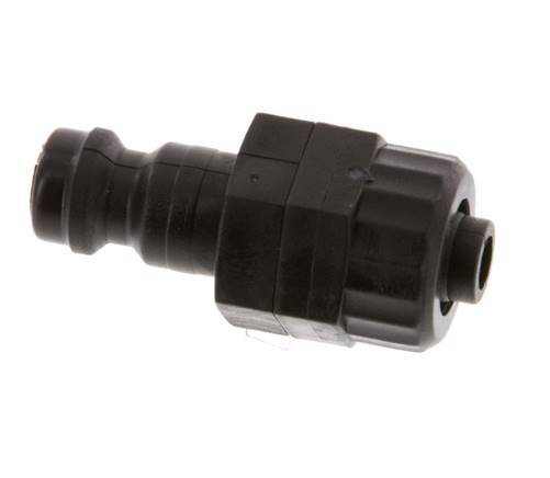Tapón de acoplamiento PVDF DN 5 Tuerca de unión 4x6 mm