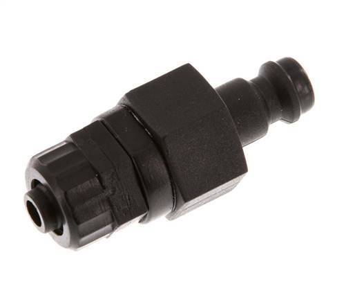 Tapón de acoplamiento POM DN 5 Tuerca de unión 6x8 mm Cierre doble