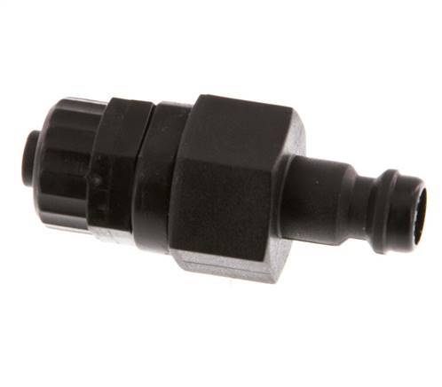 Tapón de acoplamiento POM DN 5 Tuerca de unión 6x8 mm Cierre doble