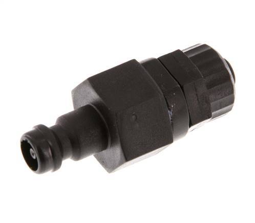 Tapón de acoplamiento POM DN 5 Tuerca de unión 6x8 mm Cierre doble