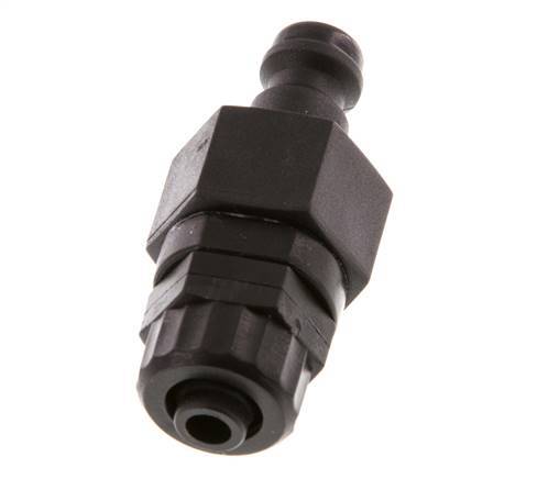 Tapón de acoplamiento POM DN 5 Tuerca de unión 6x8 mm Cierre doble