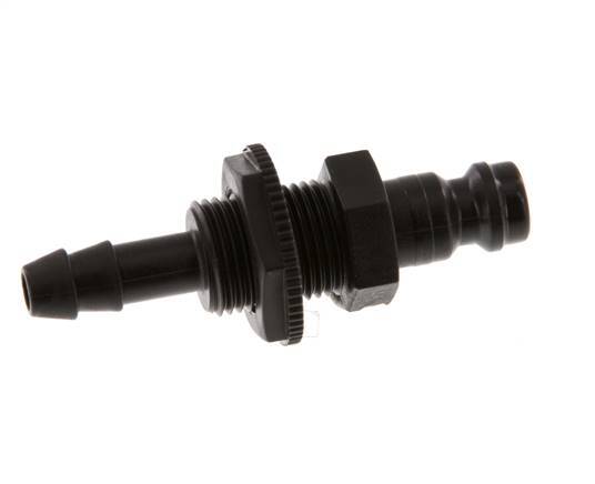 POM DN 5 Tapón de anclaje 6 mm Mampara de pilar de manguera