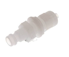 PVDF DN 5 Tapón de acoplamiento 4x6 mm Tuerca de unión Pasamuros