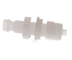 PVDF DN 5 Tapón de acoplamiento 4x6 mm Tuerca de unión Pasamuros
