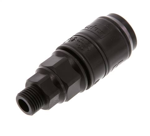 POM DN 7.2 Enchufe de acoplamiento G 1/4 pulgadas rosca macho