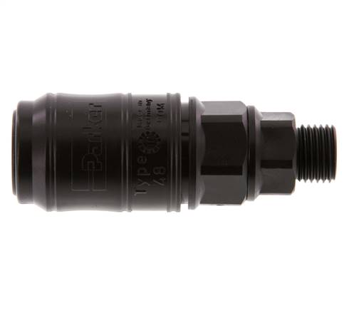 POM DN 7.2 Enchufe de acoplamiento G 1/4 pulgadas rosca macho