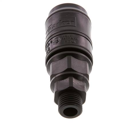 POM DN 7.2 Enchufe de acoplamiento G 1/4 pulgadas rosca macho