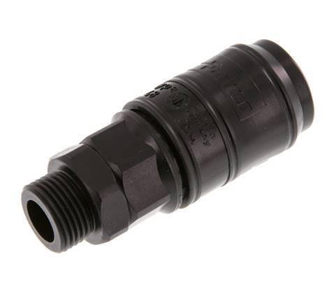 POM DN 7.2 Enchufe de acoplamiento G 3/8 pulgadas rosca macho