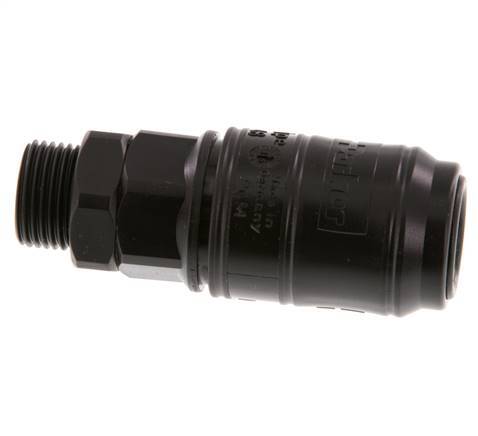 POM DN 7.2 Enchufe de acoplamiento G 3/8 pulgadas rosca macho