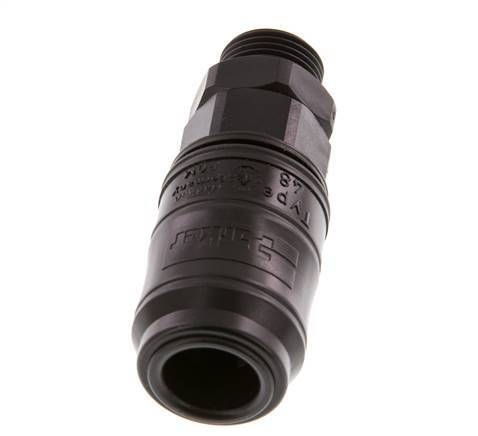 POM DN 7.2 Enchufe de acoplamiento G 3/8 pulgadas rosca macho