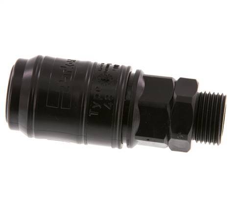 POM DN 7.2 Enchufe de acoplamiento G 3/8 pulgadas rosca macho