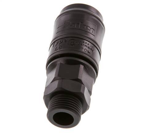 POM DN 7.2 Enchufe de acoplamiento G 3/8 pulgadas rosca macho