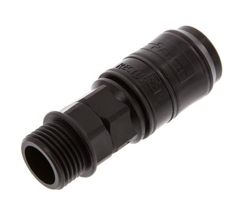 POM DN 7.2 Enchufe de acoplamiento G 1/2 pulgadas rosca macho
