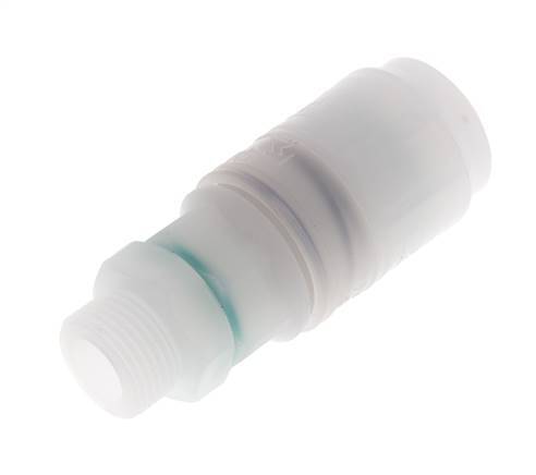 PVDF DN 7.2 Enchufe de acoplamiento G 3/8 pulgadas rosca macho