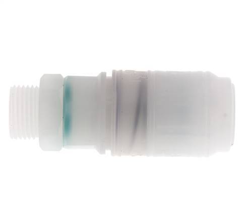 PVDF DN 7.2 Enchufe de acoplamiento G 3/8 pulgadas rosca macho