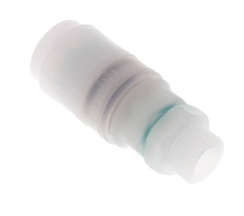 PVDF DN 7.2 Enchufe de acoplamiento G 3/8 pulgadas rosca macho