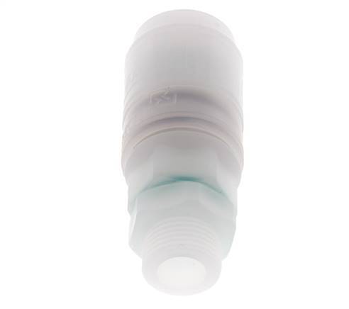 PVDF DN 7.2 Enchufe de acoplamiento G 3/8 pulgadas rosca macho