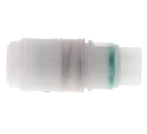 PVDF DN 7.2 Enchufe de acoplamiento G 1/4 pulgadas rosca hembra