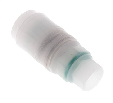 PVDF DN 7.2 Enchufe de acoplamiento G 1/4 pulgadas rosca hembra