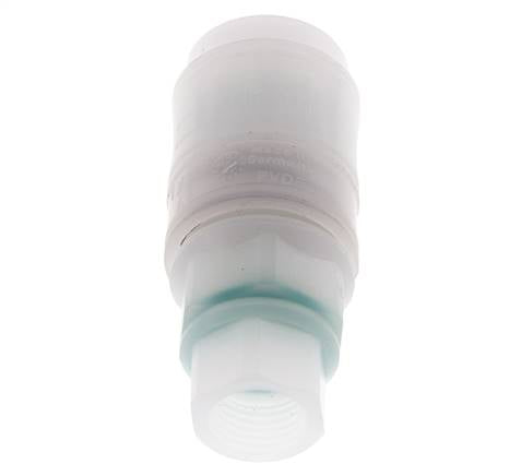 PVDF DN 7.2 Enchufe de acoplamiento G 1/4 pulgadas rosca hembra