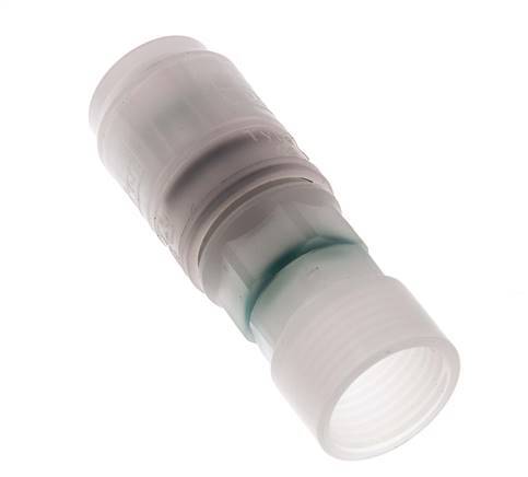 PVDF DN 7.2 Enchufe de acoplamiento G de 1/2 pulgada rosca hembra