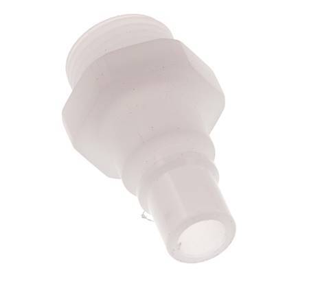 PVDF DN 7.2 Tapón de acoplamiento G 3/8 pulgadas rosca macho