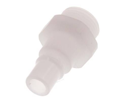 PVDF DN 7.2 Tapón de acoplamiento G 3/8 pulgadas rosca macho